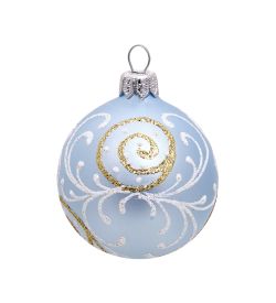 Элита НФШ-1254/1 Набор ел.украшений Шар 4шт «Снежный узор» 60 мм