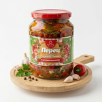 Перец в масле с чесноком и зеленью 680 гр, Казахстан