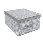 Короб для хранения "Орнамент", Д500 Ш400 В250, серый