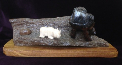 Письменный набор "Носорог"