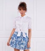 Рубашка SS BOWED JUNE GUESS - белый(W3GH71 WE2Q0)