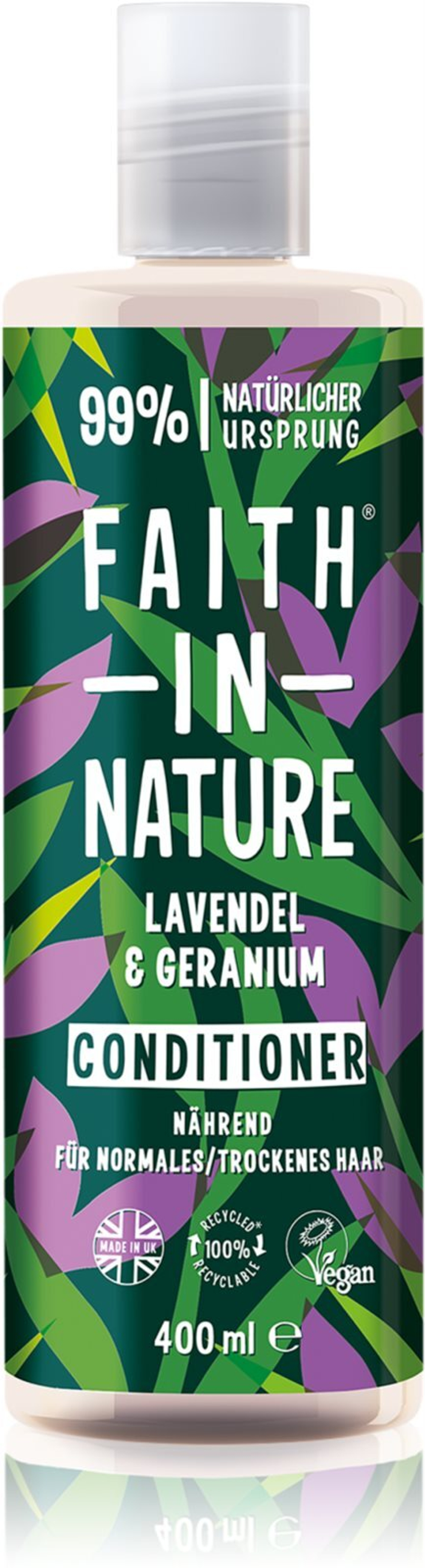 Faith In Nature Lavender & Geranium - натуральный кондиционер для нормальных и сухих волос /   400  ml  / GTIN 0708002400421