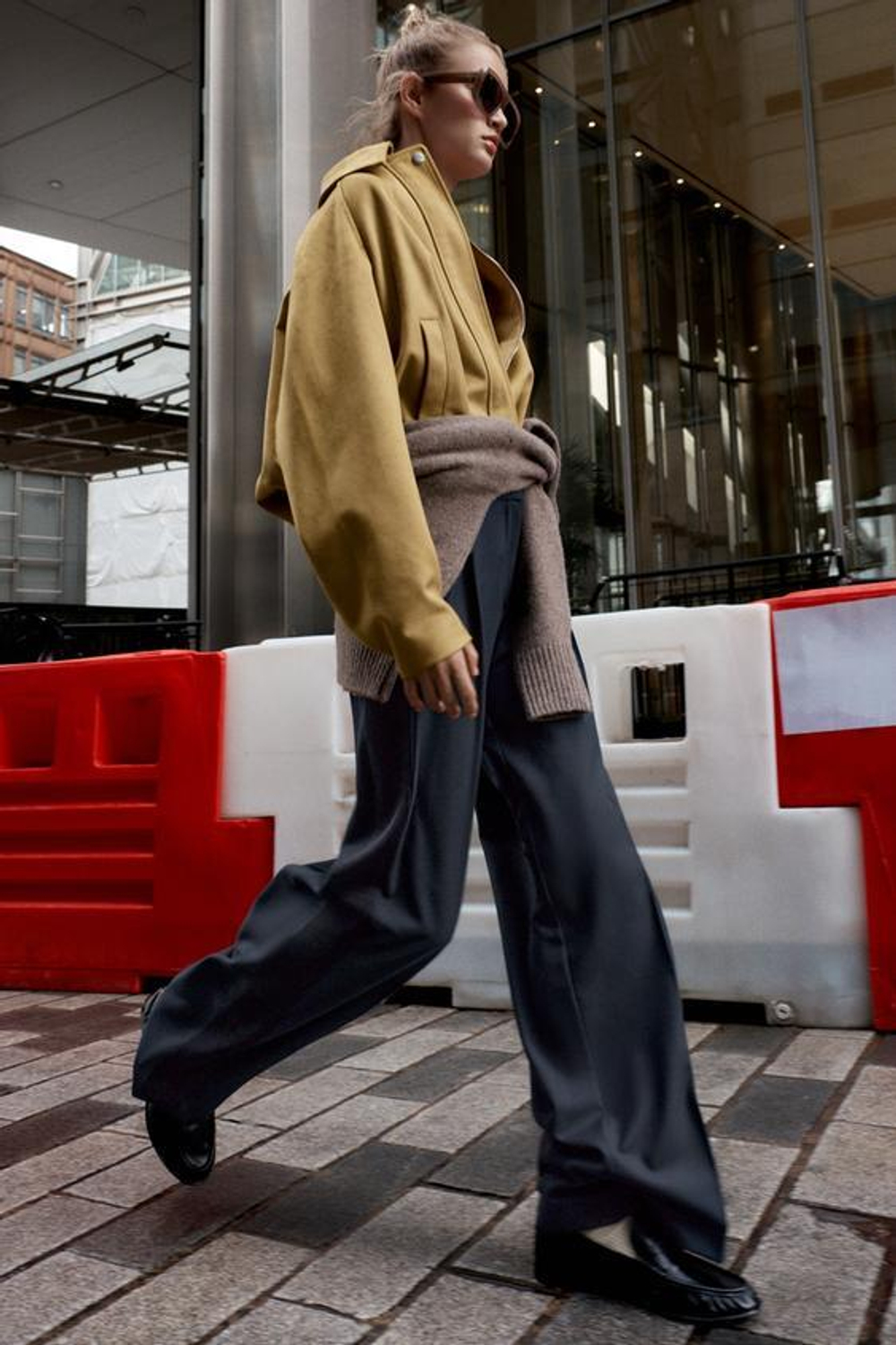 ZARA БРЮКИ С ЛАМПАСАМИ, МОРСКОЙ СИНИЙ