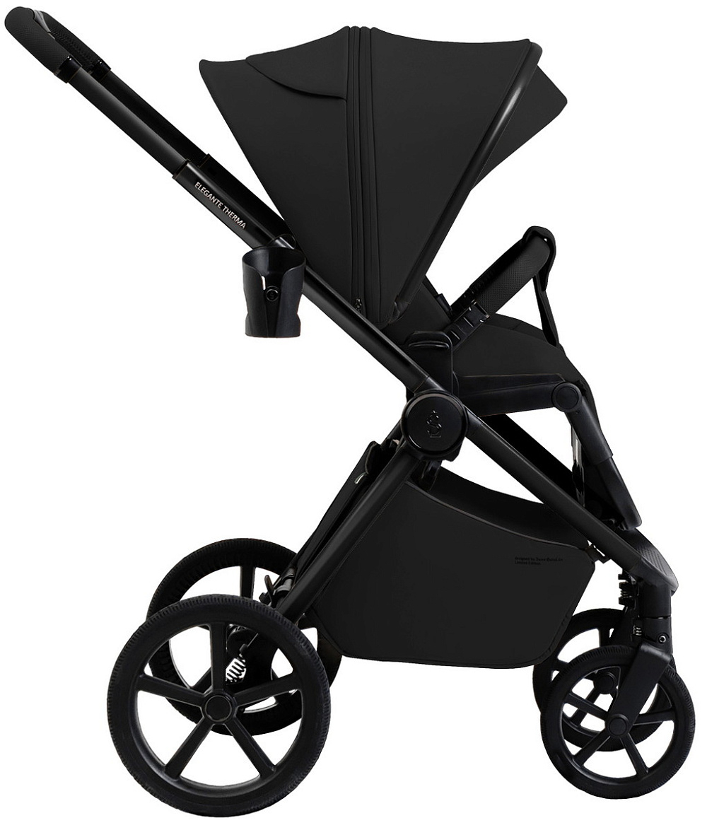 Коляска 4 в 1 Sweet Baby SBL Elegante Therma Colore + автокресло Elegante Plus с базой i-Size ISOFIX DK780 Black