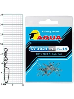 Карабин с вертлюгом для рыбалки SY-3024 №05 (упк. 8 шт.)