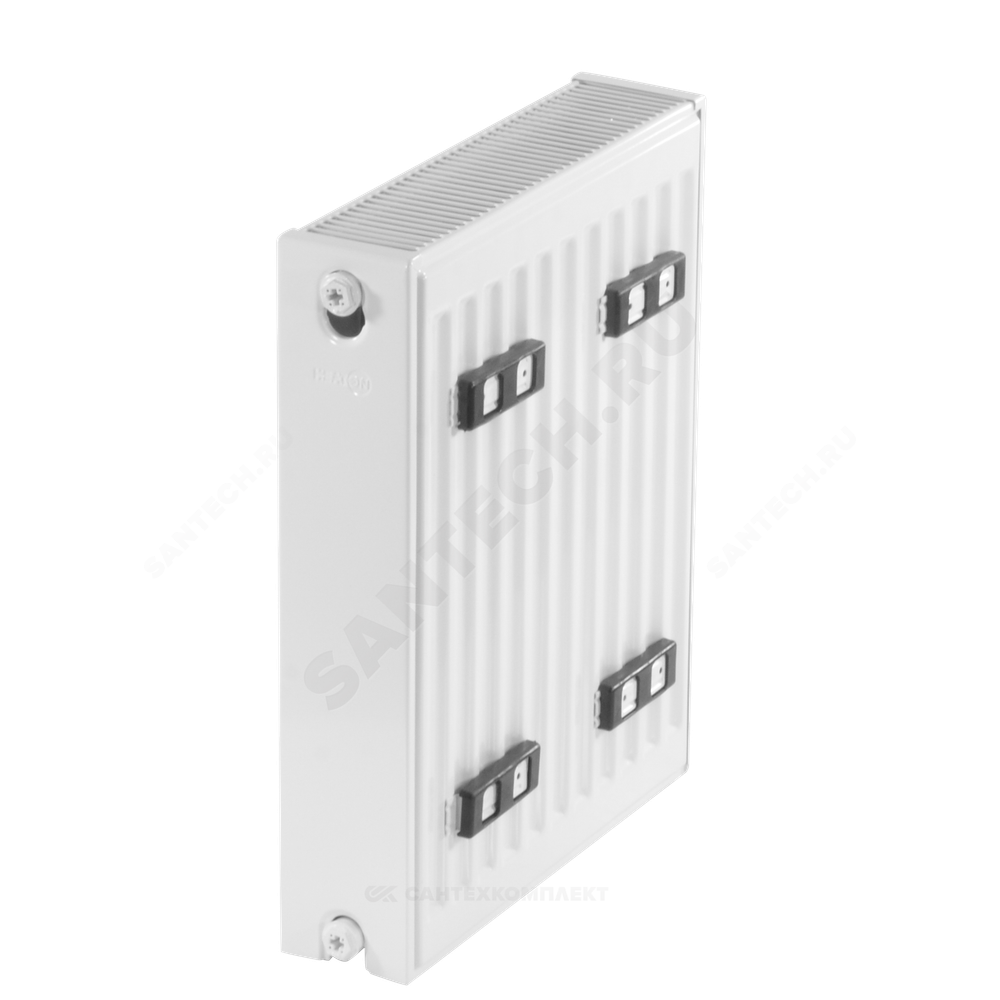 Радиатор стальной панельный Compact C тип 22 500х400 Qну=886 Вт бок/п RAL 9016 (белый) Heaton Plus