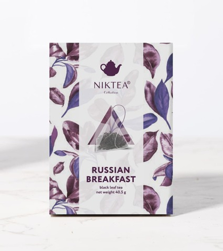Чай в пирамидках черный NIKTEA Russian Breakfast, NIKTEA Русский завтрак