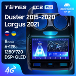 Teyes CC2 Plus 9"для Renault Duster, LADA Largus 2015-2021