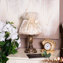 Настольная лампа Корса Бронза Мадлен Жемчуг