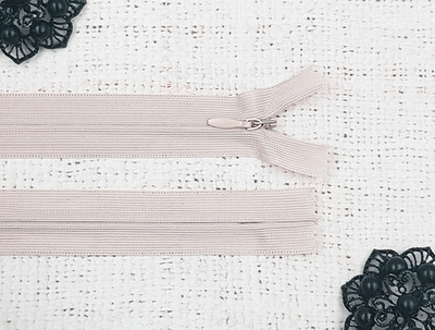 Молнии потайные, L 50 см, розово-бежевый