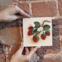 Глиняная плитка маленькая 12х12 см