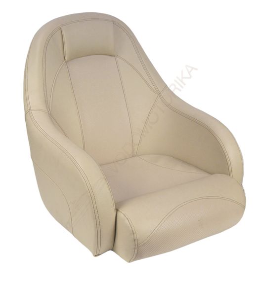 Кресло OCEAN 51 мягкое, подставка, обивка бежевый винил (073958)