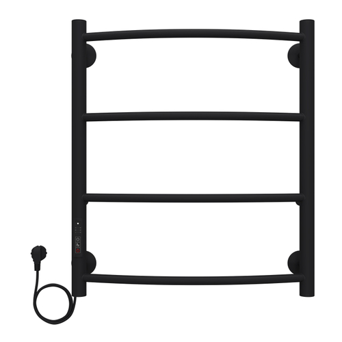 Полотенцесушитель электрический AZARIO VERONA 500/600 4 секции, диммер слева, черный