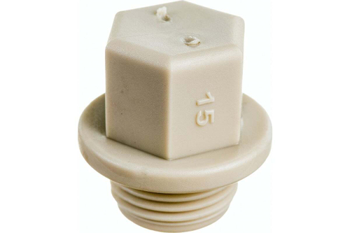 ЗАГЛУШКА РОСТУРПЛАСТ РЕЗЬБОВАЯ 1/2 PN 25 СЕРЫЙ 10915