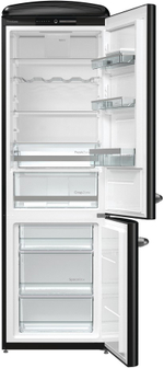 Отдельностоящий двухкамерный холодильник Gorenje ORK192BK