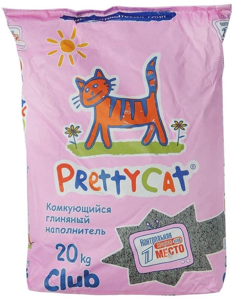 PrettyCat наполнитель комкующийся для кошачьих туалетов &quot;Euro Mix&quot; 20 кг CLUB