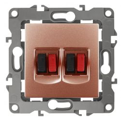 12-3112-14 ЭРА Розетка аудио двойная, IP20, Эра12, медь
