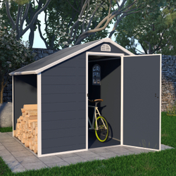 Пластиковый сарай с дровницей Wotex Storage-02-3