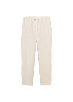 Брюки изо льна со шнурком