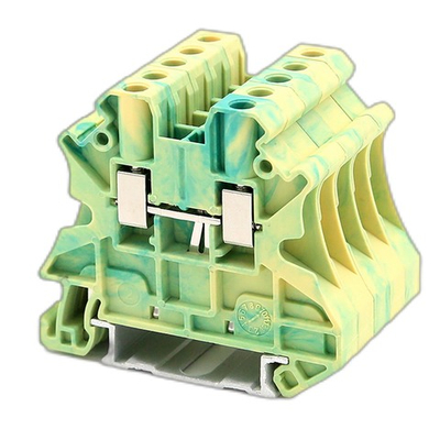 Клемма заземления, винтовой зажим, 2 точки подключения, 4 кв.мм
