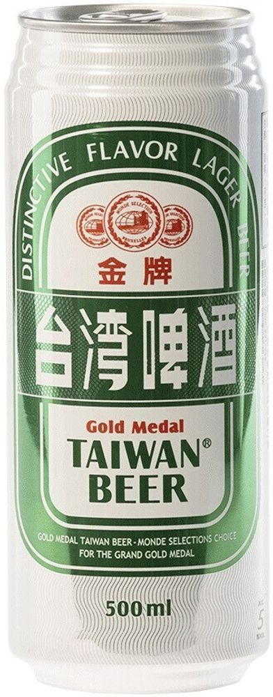 Пиво Тайвань Бир Голд Медал / Taiwan Beer Gold Medal  0.5л - 24шт