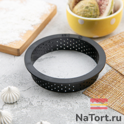 Форма перфорированная для выпечки (круглая) термопластик 8x2 см