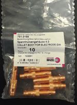 701.0198 Корпус цанги 4,0мм сварочной горелки TIG Abicor Binzel