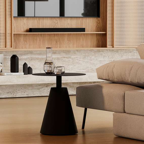 Столик кофейный Marius, Ø50х55 см, черный