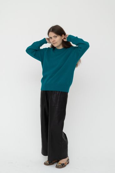 Джемпер Л.Т., 100% шерсть ягнёнка, цвет марлин.