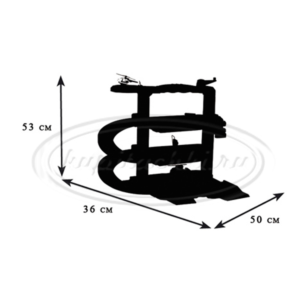 Набор Складывающийся городской гараж + 1 авто