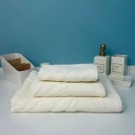 Полотенце махровое 50*90см «Florence» цвет кремовая астра 03-009, плотность 450 гр/м2