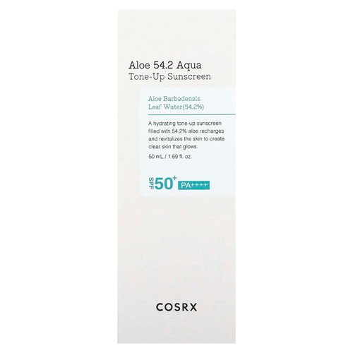 CosRx, Aloe 54.2 Aqua Tone Up Sunscreen, SPF 50+ PA ++++, 50 мл (1,69 жидк. унц.)