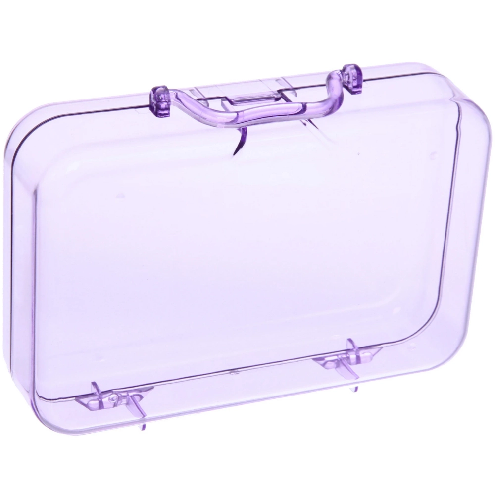 Шкатулка пластиковая «KiKi HAUS», чемоданчик, цвет сиреневый, 17.8*11.8*5см (в пакете)