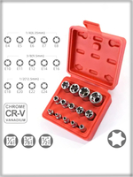 Набор головок звездочек 14 шт, торцевые головки для автомобиля набор Е-профиль ,1/4, 1/2, 3/8, звёздочки