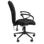 Кресло офисное Chairman CH 9801, пятилучие металл, ткань, черное, ш/к 57852, 7150934