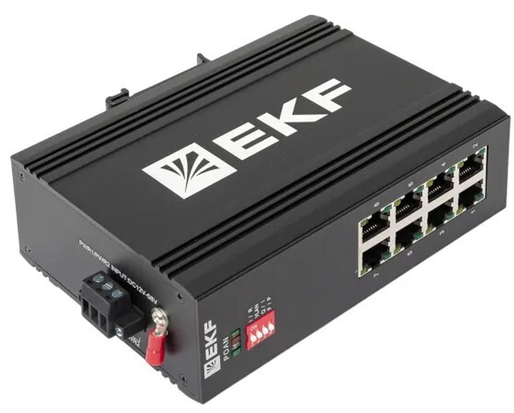 Коммутатор промышленный неуправляемый EKF TSX-U-8GT