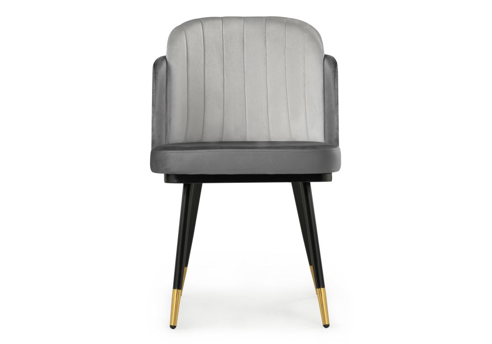 Стул на металлокаркасе Penelopa dark gray / light gray / black / gold