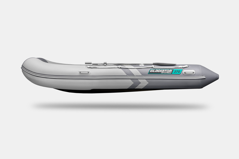 Надувная лодка GLADIATOR B330 светло-темносерый