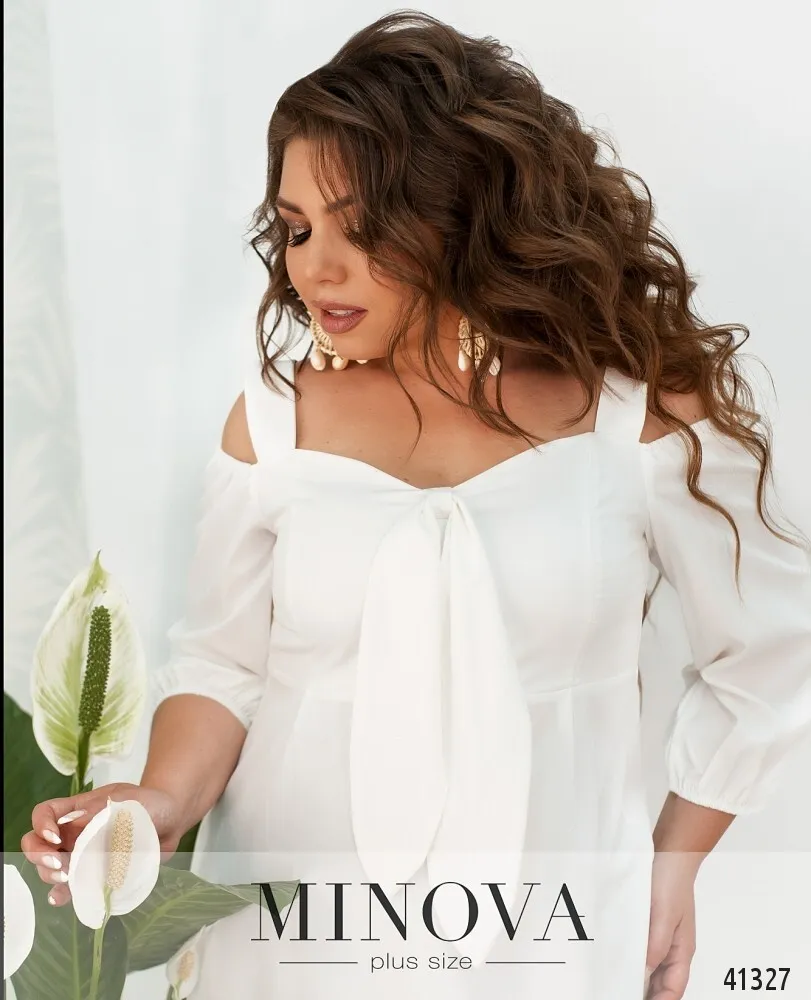 Платье 0138-белый Minova