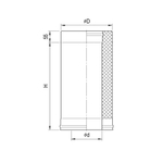 Сэндвич (труба термо) 1,0м (430/0,8мм) Ф120х200