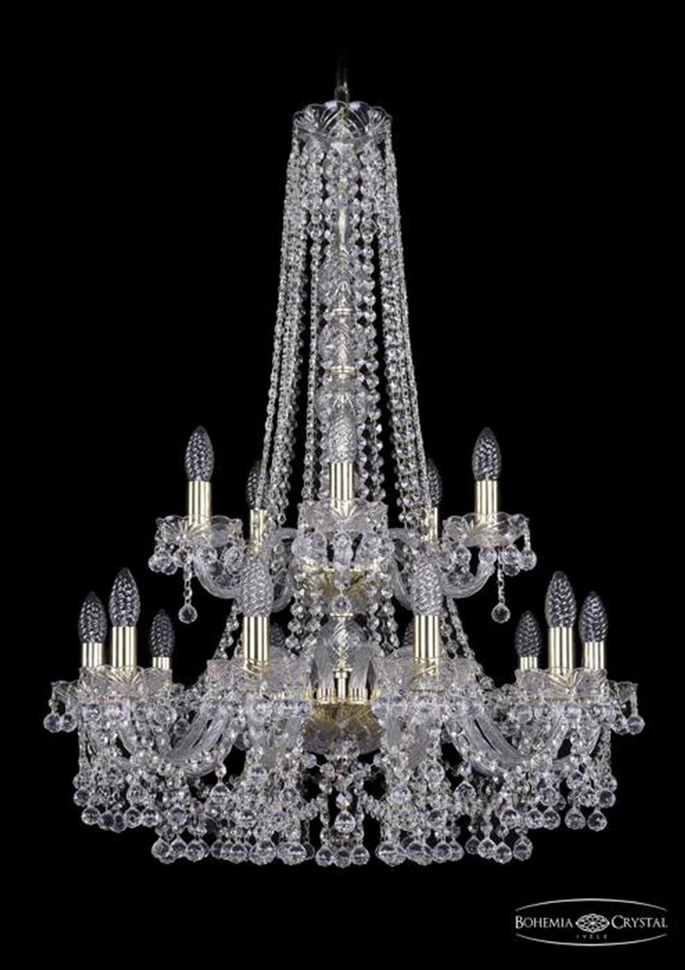 Подвесная люстра Bohemia Ivele 1409/10+5/240/h-91/2d/G