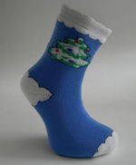 Носки для девочек С183 18р. бирюзовый, 1 шт.