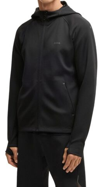 Мужская теннисная кофта BOSS Sicon Active - черный