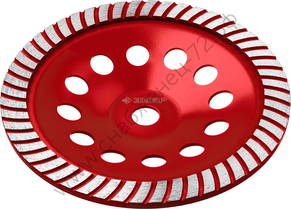 ЗУБР Турбо d 230 мм, Сегментированная алмазная шлифовальная чашка, Мастер (33375-230)