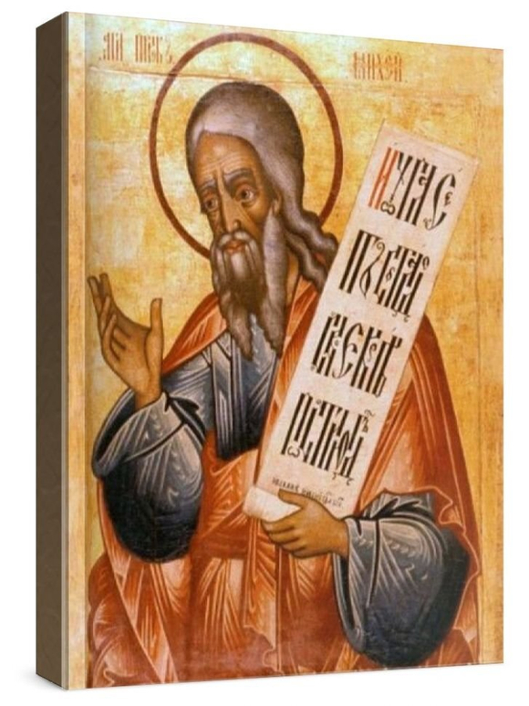 Михей, пророк (рукописная икона)