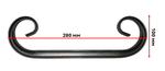 Кованый элемент "Вензель" 280х100 мм.