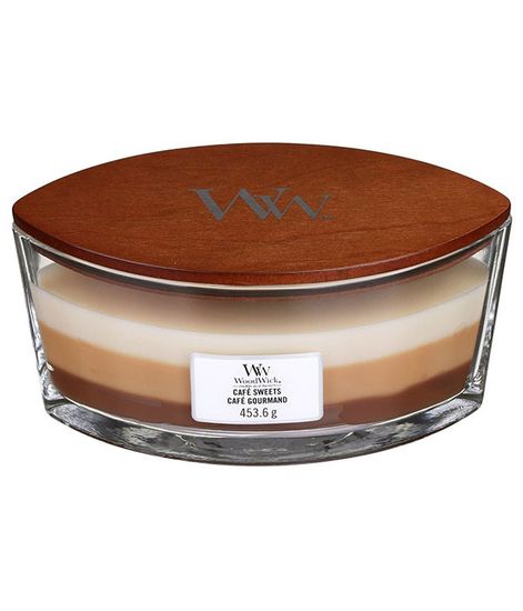 Кофейные сладости, ароматическая свеча эллипс, WoodWick