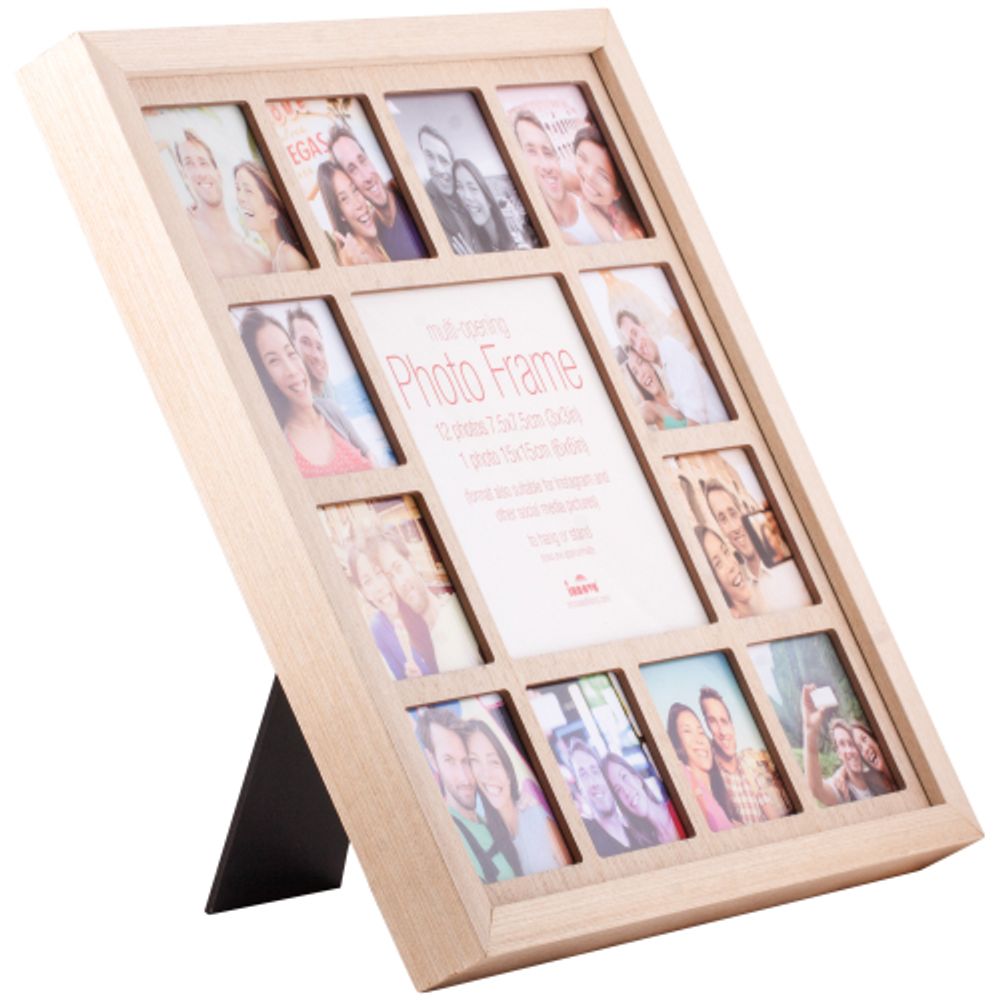 Innova PI05365 Инстарамка 13 фото 12 х 7,5*7,5*, 1 х 15*15 бежевая, МДФ | Innova