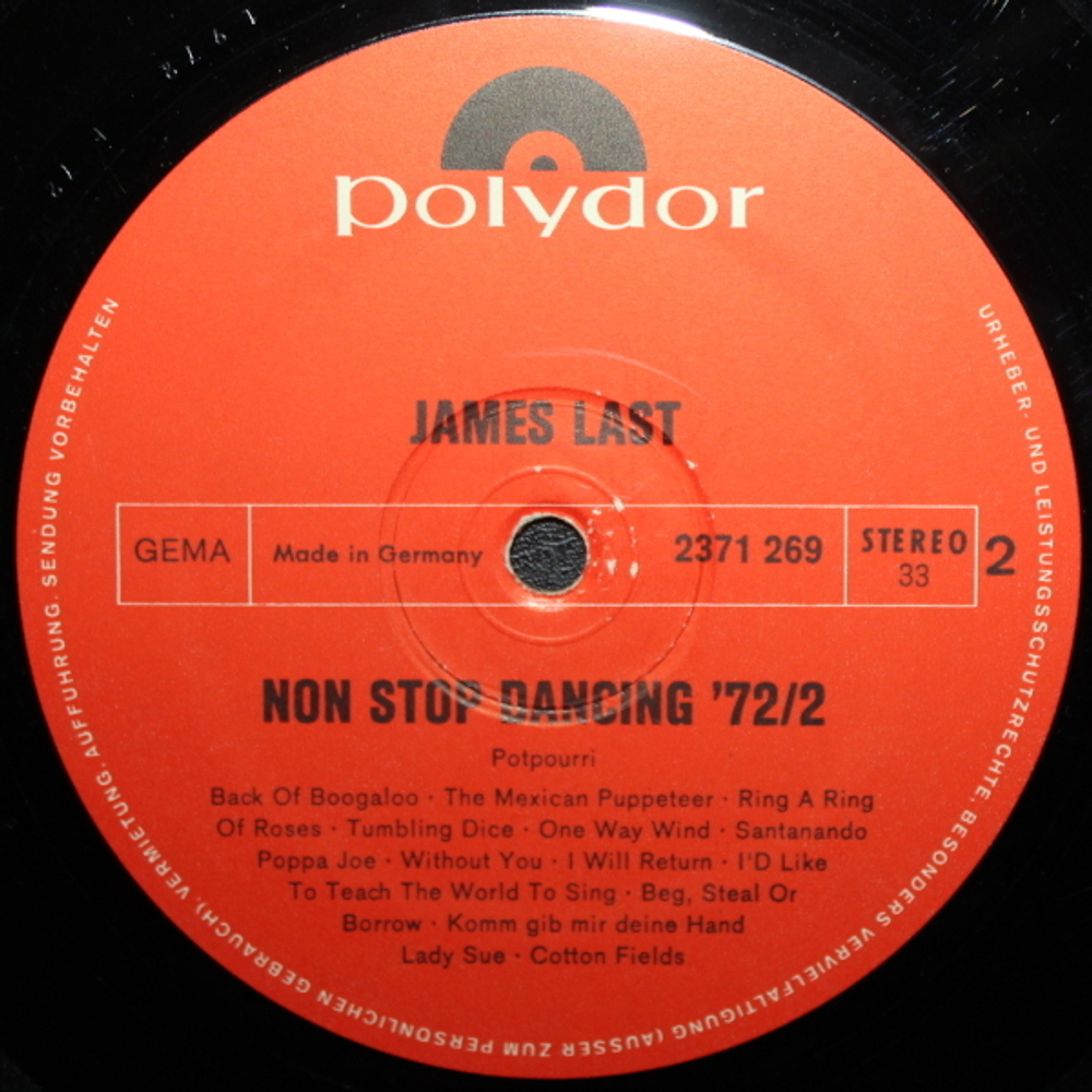 James Last / Non Stop Dancing 1972-2 (LP)