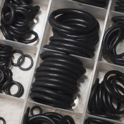 WDK-214042-1 Набор уплотнительных колец резиновых, черные, 222 шт.